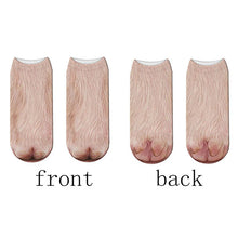 Load image into Gallery viewer, Fashion 3D Printing Animal Paw Socks Tiger Leopard Cat Cute Fun Harajuku Happy Socks For kids Summer Women Cotton Low Ankle Socks