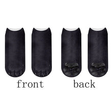 Load image into Gallery viewer, Fashion 3D Printing Animal Paw Socks Tiger Leopard Cat Cute Fun Harajuku Happy Socks For kids Summer Women Cotton Low Ankle Socks