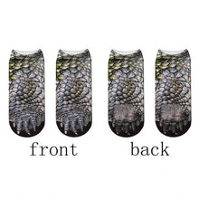 Load image into Gallery viewer, Fashion 3D Printing Animal Paw Socks Tiger Leopard Cat Cute Fun Harajuku Happy Socks For kids Summer Women Cotton Low Ankle Socks