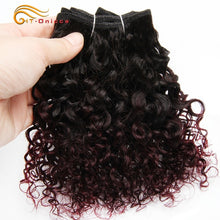 Load image into Gallery viewer, Brazilian Bohemian Curly 100% Remy Human Hair Double Drawn Funmi Hair 8 inches 6Pcs/lot Can Make A Wig For Women Htonicca