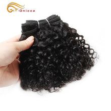 Load image into Gallery viewer, Brazilian Bohemian Curly 100% Remy Human Hair Double Drawn Funmi Hair 8 inches 6Pcs/lot Can Make A Wig For Women Htonicca