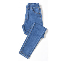 Load image into Gallery viewer, 2019 Spring Summer Plus Size 5xl high Elastic Waist Stretch Ankle length push up mom Jeans for Women Skinny Pants Capris Jeans