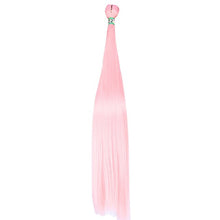 Load image into Gallery viewer, Purple Pink Green Silky Straight Soft hair weft 22 Inch 100 Gram one Piece Tissage Fiber Hair Weave Synthetic hair Extension