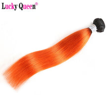 Load image into Gallery viewer, Lucky Queen Peruvian Straight Hair Bundles 30 inch Human Hair Bundles Remy Hair Extension 1B/Red/Blue/Grey/Orange/613 Blonde