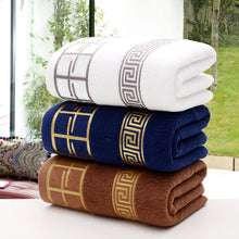 Load image into Gallery viewer, 1PC 100% Cotton Towel 35x75cm Embroidered Towels Bamboo Beach Bath Towels for Adults Quick-Dry Soft Face Towels Absorbent