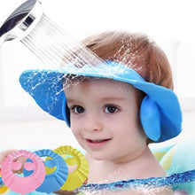 Load image into Gallery viewer, Baby Shower Caps Shampoo Cap Wash Hair Kids Bath Visor Hats Adjustable Shield Waterproof Ear Protection Eye Children Hats Infant