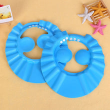 Load image into Gallery viewer, Baby Shower Caps Shampoo Cap Wash Hair Kids Bath Visor Hats Adjustable Shield Waterproof Ear Protection Eye Children Hats Infant
