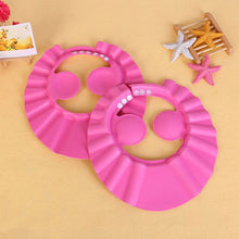Load image into Gallery viewer, Baby Shower Caps Shampoo Cap Wash Hair Kids Bath Visor Hats Adjustable Shield Waterproof Ear Protection Eye Children Hats Infant