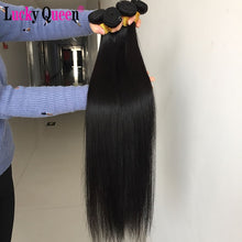 Load image into Gallery viewer, Brazilian Straight Hair Weave Bundles Non-Remy 30 Inch Human Hair Extensions color 1B/2/4/27/99J/Burgundy Ombre Bundles
