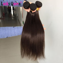 Load image into Gallery viewer, Brazilian Straight Hair Weave Bundles Non-Remy 30 Inch Human Hair Extensions color 1B/2/4/27/99J/Burgundy Ombre Bundles