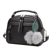 Load image into Gallery viewer, PU Leather Handbag For Women Girl Fashion Tassel Messenger Bags With Ball Bolsa Female Shoulder Bags Ladies Party Crossby Bag