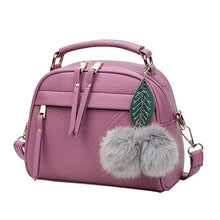 Load image into Gallery viewer, PU Leather Handbag For Women Girl Fashion Tassel Messenger Bags With Ball Bolsa Female Shoulder Bags Ladies Party Crossby Bag