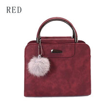 Load image into Gallery viewer, PU Leather Handbag For Women Girl Fashion Tassel Messenger Bags With Ball Bolsa Female Shoulder Bags Ladies Party Crossby Bag