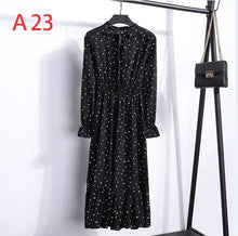 Load image into Gallery viewer, Plus Size 2020 Women Autumn Dresses Bohemian Long Sleeve Chiffon Shirt Dress White Bow Floral Boho Club Party Dress Winter 3XL