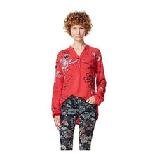 Load image into Gallery viewer, DESIGUAL spain 2020 summer popular printed open-cut women Self cultivation blouses shirts clothing