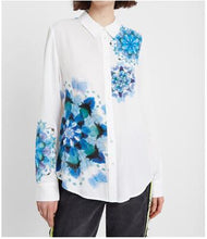 Load image into Gallery viewer, DESIGUAL spain 2020 summer popular printed open-cut women Self cultivation blouses shirts clothing