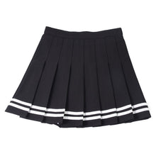 Load image into Gallery viewer, XS-XXL High Waist Women's Skirts Striped Pleated Skirt Elastic Waist Female Skirts Sweet Mini Skirts Dance Skirt Plaid Skirt y2k