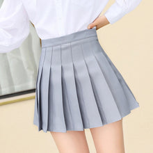 Load image into Gallery viewer, XS-XXL High Waist Women's Skirts Striped Pleated Skirt Elastic Waist Female Skirts Sweet Mini Skirts Dance Skirt Plaid Skirt y2k