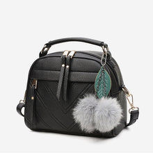 Load image into Gallery viewer, PU Leather Handbag For Women Girl Fashion Tassel Messenger Bags With Ball Bolsa Female Shoulder Bags Ladies Party Crossby Bag