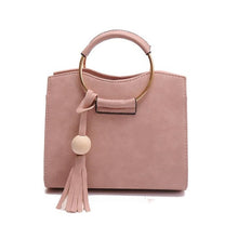Load image into Gallery viewer, PU Leather Handbag For Women Girl Fashion Tassel Messenger Bags With Ball Bolsa Female Shoulder Bags Ladies Party Crossby Bag