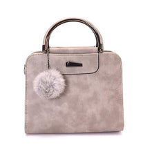 Load image into Gallery viewer, PU Leather Handbag For Women Girl Fashion Tassel Messenger Bags With Ball Bolsa Female Shoulder Bags Ladies Party Crossby Bag