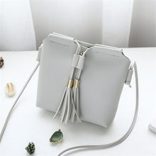 Load image into Gallery viewer, PU Leather Handbag For Women Girl Fashion Tassel Messenger Bags With Ball Bolsa Female Shoulder Bags Ladies Party Crossby Bag