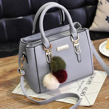 Load image into Gallery viewer, PU Leather Handbag For Women Girl Fashion Tassel Messenger Bags With Ball Bolsa Female Shoulder Bags Ladies Party Crossby Bag
