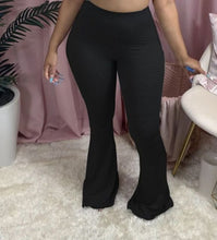 Load image into Gallery viewer, Casual XS-4XL Plus Size Women Elastic Wide Leg Flare Pants Leggings High Waist Trousers Draped Jogger Pants Sweatpants Plus Size