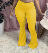 Load image into Gallery viewer, Casual XS-4XL Plus Size Women Elastic Wide Leg Flare Pants Leggings High Waist Trousers Draped Jogger Pants Sweatpants Plus Size