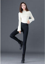 Load image into Gallery viewer, Pants Plus Size 26-34 Slim Jeans For Women Skinny High Waist Jeans Woman Blue Denim Pencil Pants Stretch Waist Women Basic Jeans