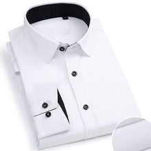 Load image into Gallery viewer, Plus Large Size 8XL 7XL Men's Fashion Casual Long Sleeved Shirt Slim Fit Male Social Business Dress Shirt Brand Men Clothing