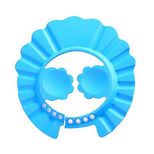 Load image into Gallery viewer, Baby Shower Cap Adjustable Hair Wash Hat for Newborn Infant Ear Protection Safe Children Kids Shampoo Shield Bath Head Cover