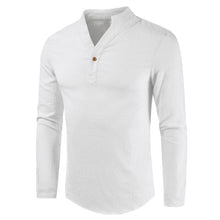 Load image into Gallery viewer, Men Plus Size Shirt Top Ancient Viking Embroidery Lace Up V Neck Long Sleeve Shirt Top For Men's Clothing