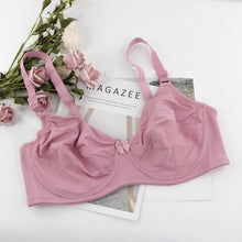 Load image into Gallery viewer, PariFairy E cup Big Size Bralette Ultrathin Polyester Underwired Bra Plus size 44E 46E 48E 42F 44F 46F 48F 50F 52F