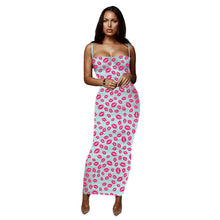 Load image into Gallery viewer, Sexy Leopard Print Snake Skin Dress Women Backless Elegant Bodycon Slim Pencil Dress Plus Size See Through Evening Party Dresses