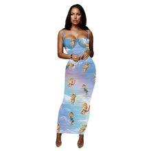 Load image into Gallery viewer, Sexy Leopard Print Snake Skin Dress Women Backless Elegant Bodycon Slim Pencil Dress Plus Size See Through Evening Party Dresses