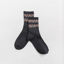 Load image into Gallery viewer, Women Socks Cotton Seamless Leopard Sock Soft Skin-friendly High Quality Sleeping Middle Tube Socks Winter Hot Sale BANNIROU