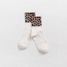 Load image into Gallery viewer, Women Socks Cotton Seamless Leopard Sock Soft Skin-friendly High Quality Sleeping Middle Tube Socks Winter Hot Sale BANNIROU