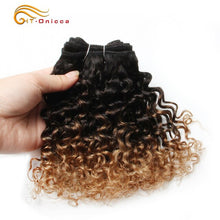 Load image into Gallery viewer, Brazilian Bohemian Curly 100% Remy Human Hair Double Drawn Funmi Hair 8 inches 6Pcs/lot Can Make A Wig For Women Htonicca
