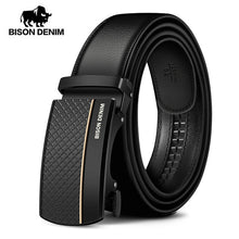 Load image into Gallery viewer, BISON DENIM Genuine Leather Automatic Men Belt Luxury Strap Belt for Men Designer Belts Men High Quality Fashion Belt N71416
