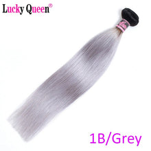 Load image into Gallery viewer, Lucky Queen Peruvian Straight Hair Bundles 30 inch Human Hair Bundles Remy Hair Extension 1B/Red/Blue/Grey/Orange/613 Blonde

