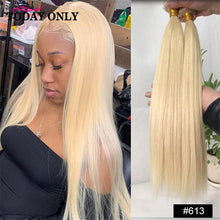 Load image into Gallery viewer, TODAY ONLY Malaysian Straight Hair Bundles 1/3/4 Bundles #1B/2/4/27/33/613 Remy Hair Extensions Human Hair Color Weave Bundles
