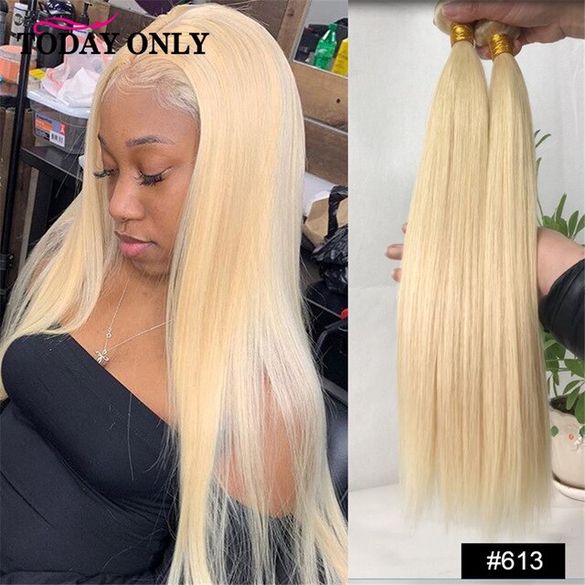 TODAY ONLY Malaysian Straight Hair Bundles 1/3/4 Bundles #1B/2/4/27/33/613 Remy Hair Extensions Human Hair Color Weave Bundles