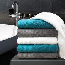 Load image into Gallery viewer, Hotel cotton towel thick three-piece household white large bath towel face towel 160*80cm about 800g
