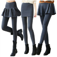 Load image into Gallery viewer, Plus Size Women&#39;s Leggings Fitness  Joggers Solid Skirts Pants Casual Skinny Footless Legging Female Pencil Pants Black DD8237
