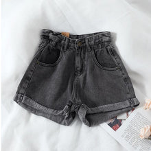 Load image into Gallery viewer, New 2020 Summer High Waist Denim Shorts Women Casual Loose Ladies Fashion Plus Size Elastic Waist Wide Leg Short Jeans Female
