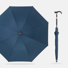 Load image into Gallery viewer, Crutches Umbrella Rain Long Handle Anti-slip Adjustable Height Walking Cane Umbrella Men Windproof Golf Big Umbrella Male Gift
