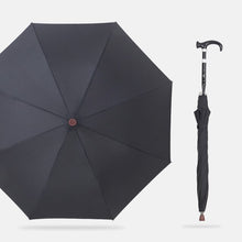 Load image into Gallery viewer, Crutches Umbrella Rain Long Handle Anti-slip Adjustable Height Walking Cane Umbrella Men Windproof Golf Big Umbrella Male Gift
