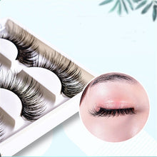 Load image into Gallery viewer, 5 Pairs of 3D False Eyelashes To Make Thick Eyelashes with Three-dimensional Protein Filaments
