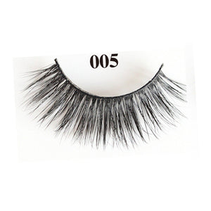 5 Pairs of 3D False Eyelashes To Make Thick Eyelashes with Three-dimensional Protein Filaments